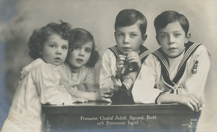 Bertil, Ingrid, Gustaf, Sigvard