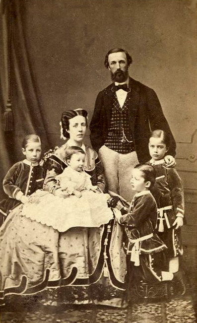 Oscar, Sofia, Eugen, Oscar II, Gustav V och Carl