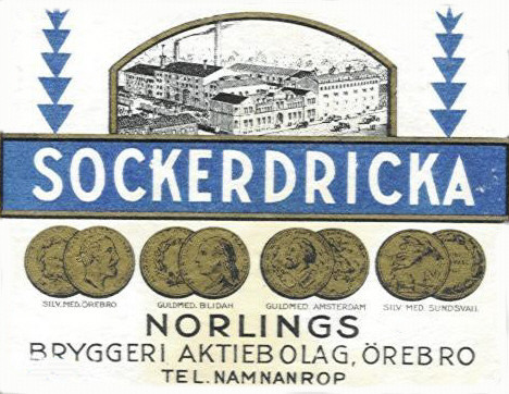 Örebro Norlings Bryggeri Sockerdricka