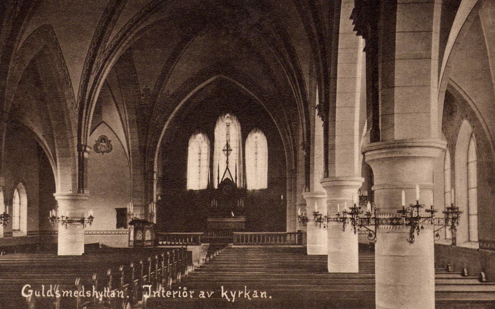 Guldsmedshyttan, Interiör av Kyrkan