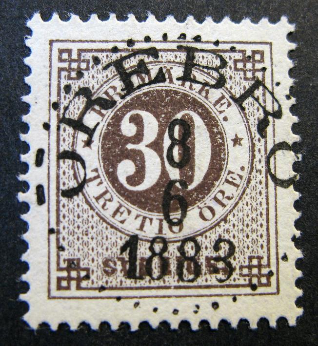 Örebro Frimärke 8/6 1883