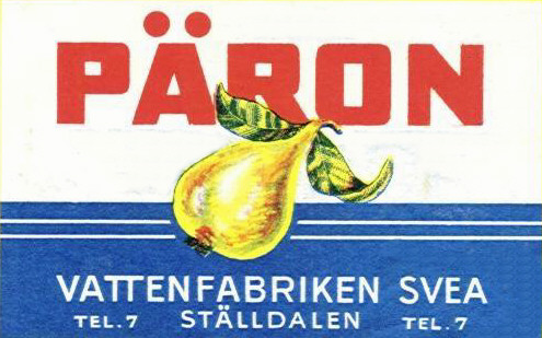 Ställdalens Bryggeri, Vattenfabriken Svea, Päron