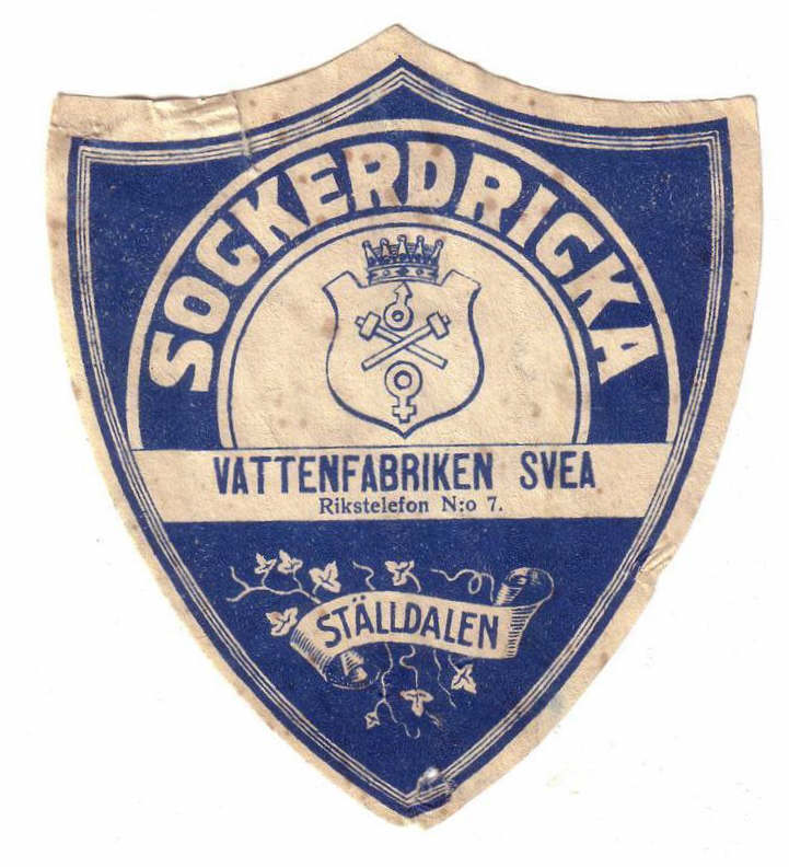 Ställdalens Bryggeri, Vattenfabriken Svea, Sockerdricka