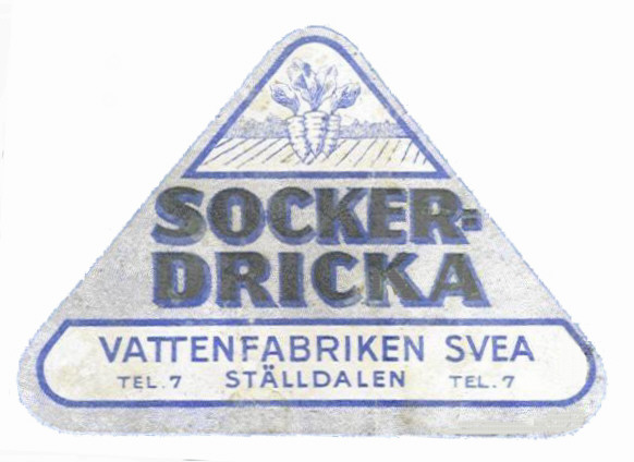 Ställdalens Bryggeri, Vattenfabriken Svea Sockerdricka