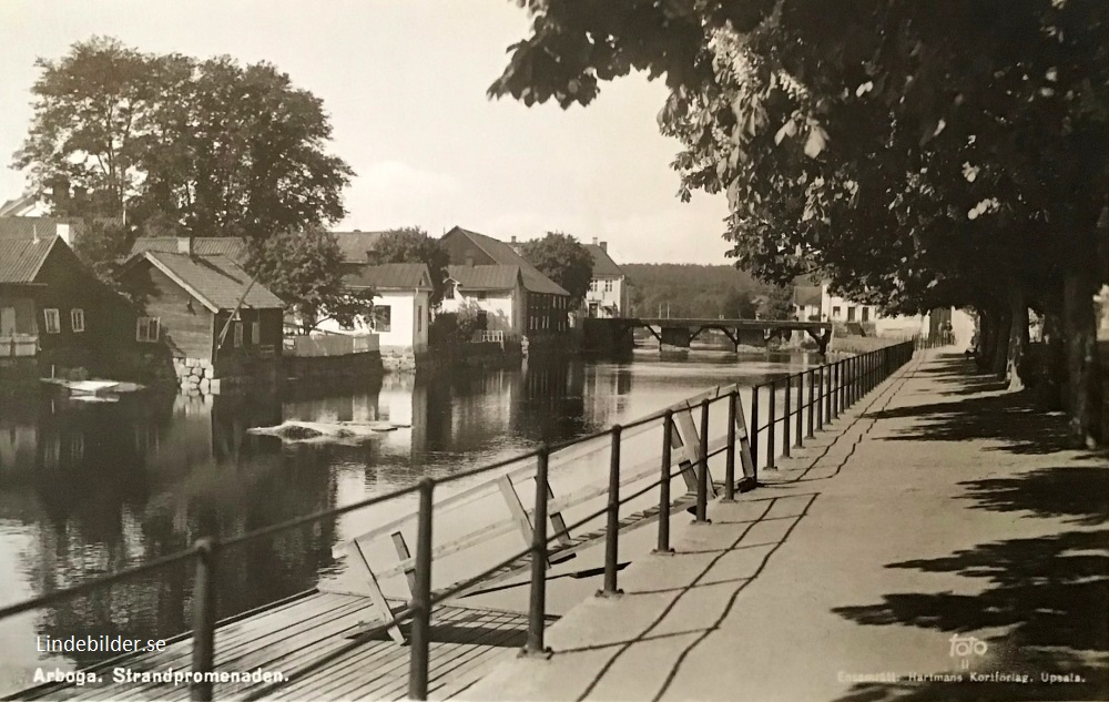 Arboga Strandpromenaden 1948