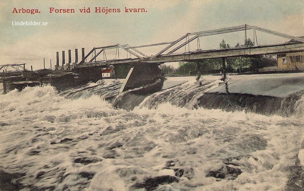 Arboga Forsen vid Höjens Kvarn 1912