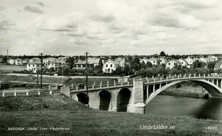 Arboga utsikt över Västerbron