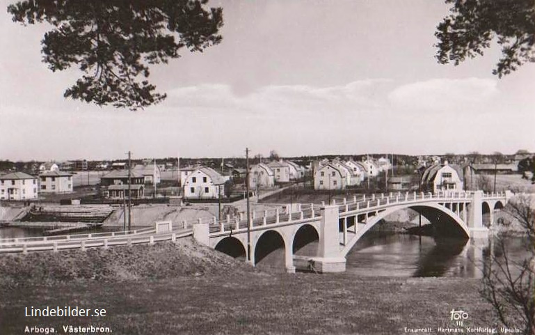 Arboga Västerbron 1945