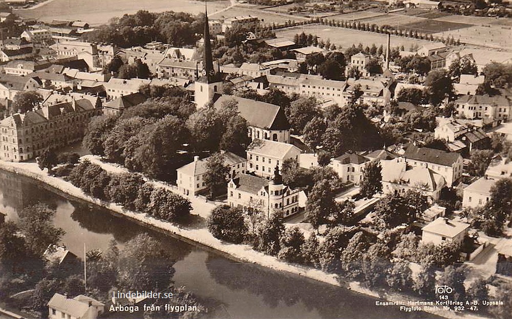 Arboga från Flygplan