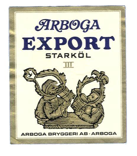 Arboga Bryggeri Export Starköl Klass III