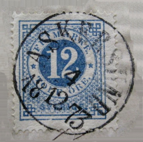 Askersunds Frimärke 4/12 1873
