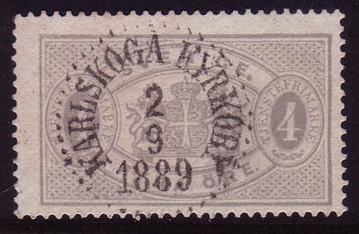 Karlskoga Frimärke 2/9 1889