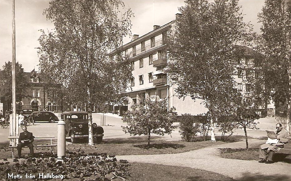 Motiv från Hallsberg 1945