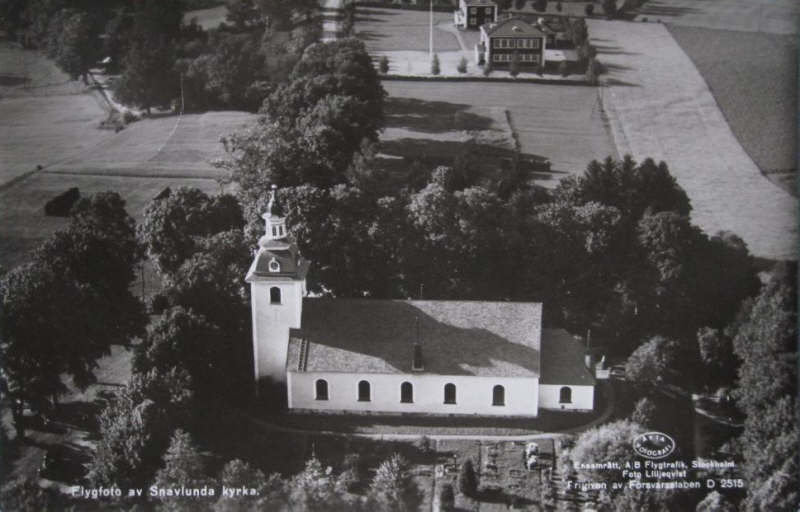 Askersund, Flygfoto av Snavlunda Kyrka