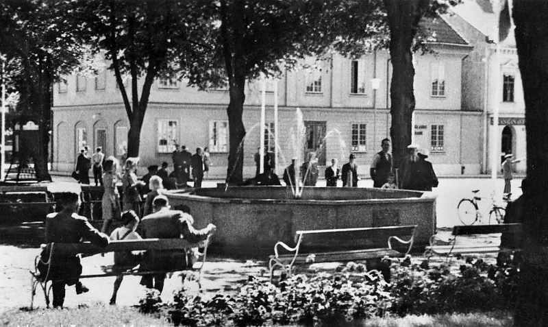 Askersund, Fontänen Torgparken 1945