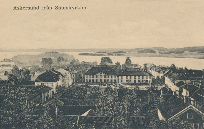 Askersund från Stadskyrkan 1913