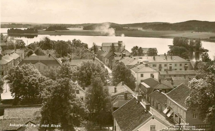 Askersund Parti med Alsen 1952
