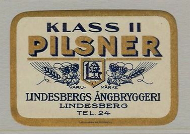 Lindesbergs Ångbryggeri. Klass 11 Pilsner