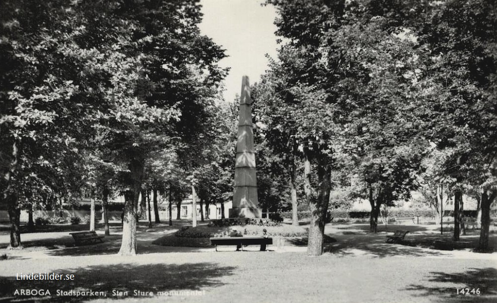 Arboga, Stadsparken, Sten Sture Monumentet