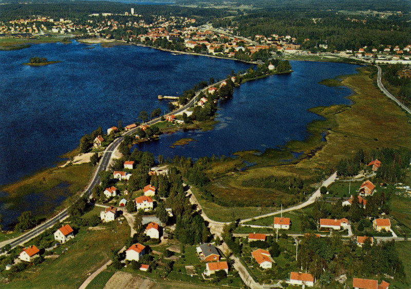 Lindesberg Flygfoto, Södra Infarten 1969