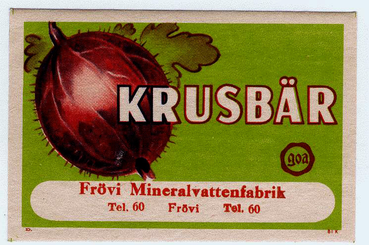 Frövi Bryggeri, Mineralvattenfabriken Krusbär