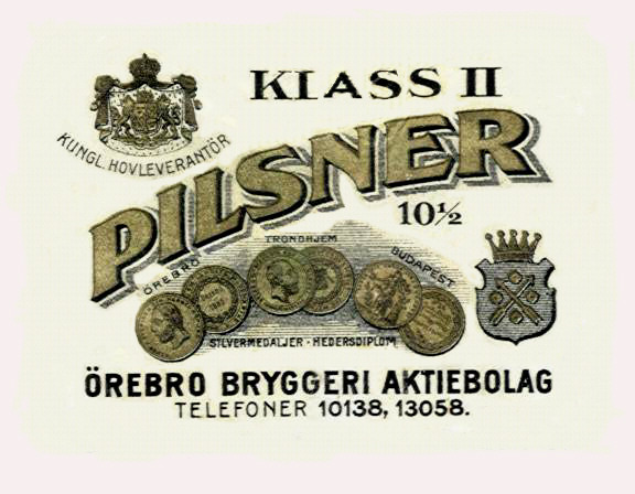 Örebro Bryggeri Pilsner Klass II