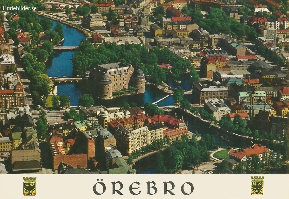 Flygbild över Örebro