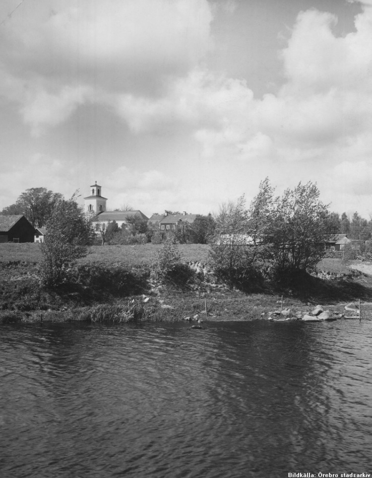 Vintrosa Vy mot Kyrkan 1930