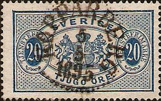 Kopparberg Frimärke 5/5 1895