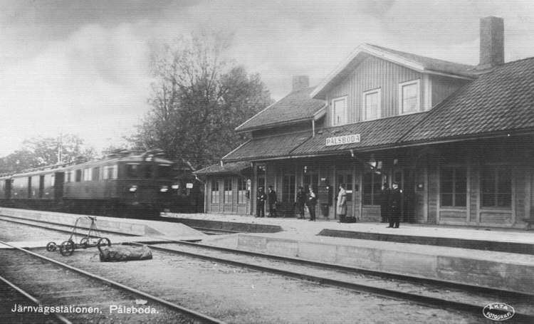 Pålsboda Järnvägsstationen 1945