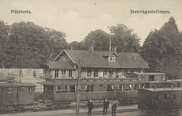 Pålsboda Järnvägsstationen 1917