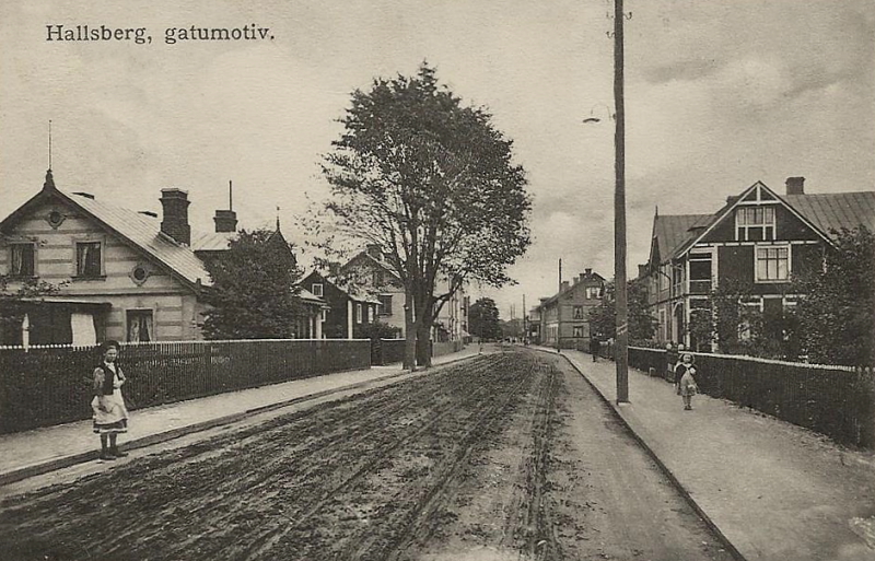 Hallsberg Gatumotiv 1913