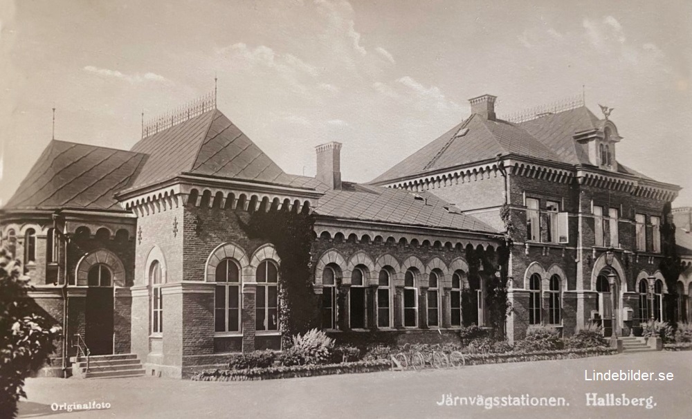 Järnvägsstationen. Hallsberg