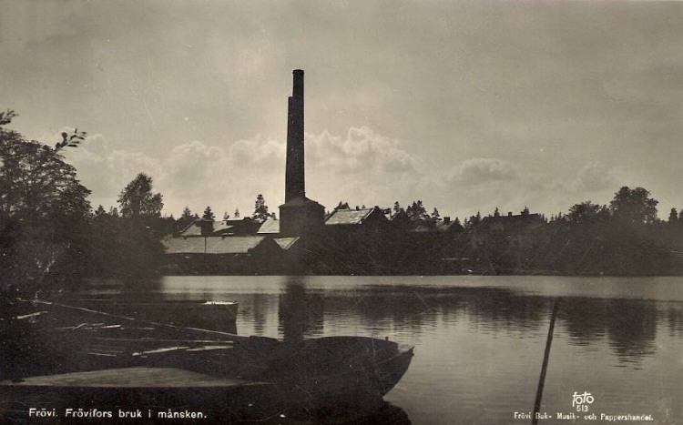 FröviFors bruk i månskenet 1945