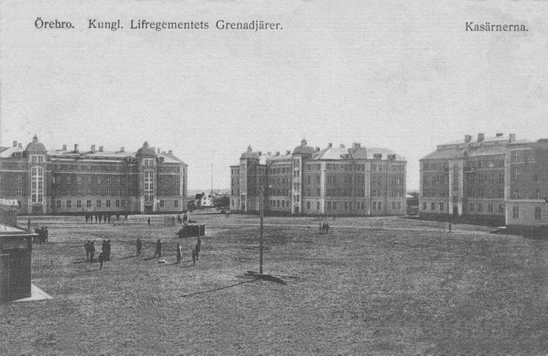 Örebro Kungliga Lifregementets Grenadjärer, Kasernerna 1914