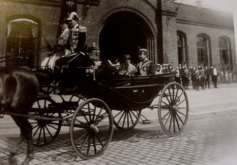 Gustaf Adolf och Louise i Malmö 1924