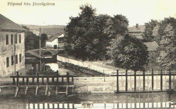 Filipstad Från Järnvägsbron