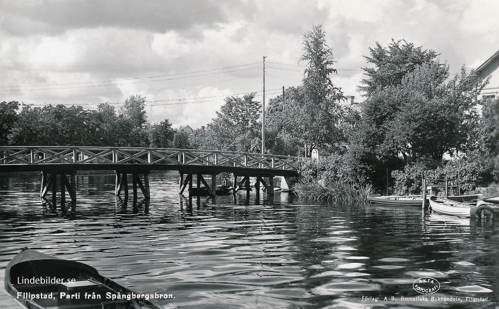 Filipstad, Parti från Spångbergsbron 1958
