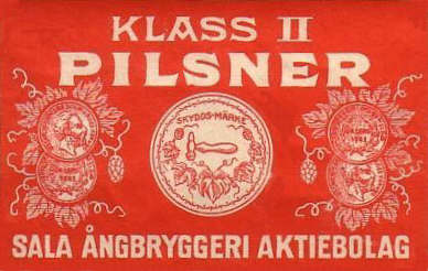 Sala Ångbryggeri AB, Pilsner klass II