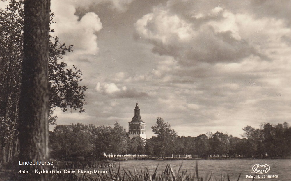 Sala, Kyrkan från Övre Ekebydammen