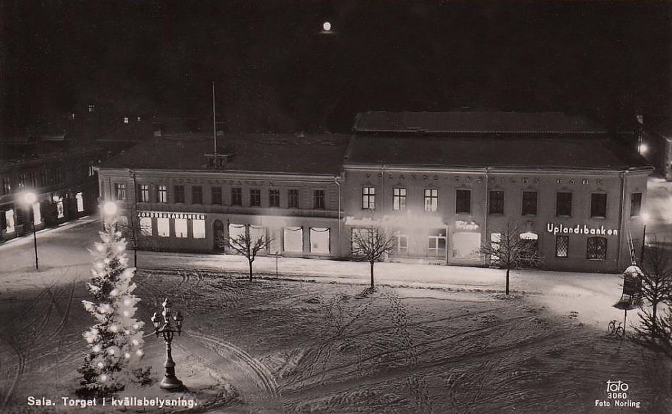 Sala, Torget i Kvällsbelysningen