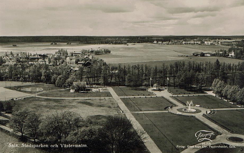 Sala, Stadsparken och Västermalm 1934