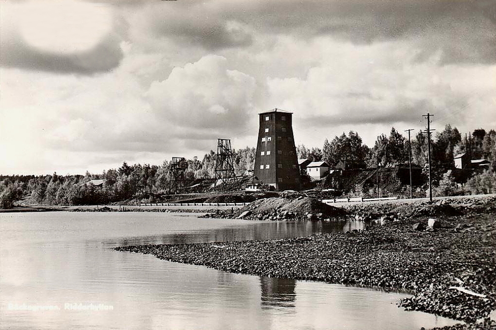 Skinnskatteberg, Riddarhyttan Bäckegruvan 1972