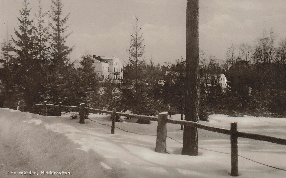 Skinnskatteberg, Riddarhyttan Herrgården 1938