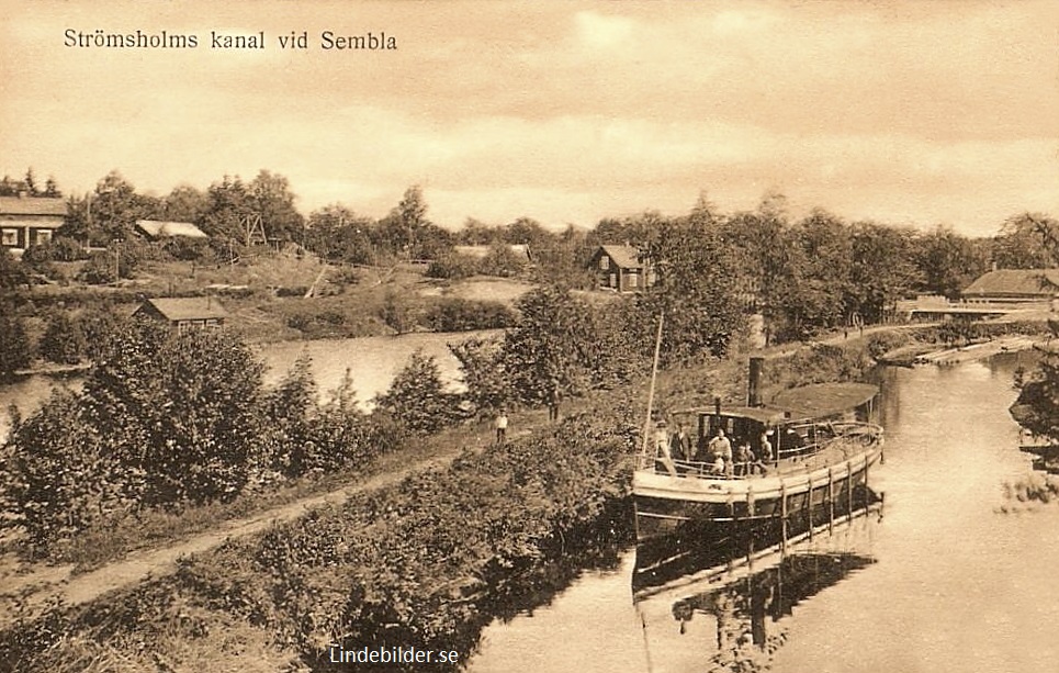 Strömsholms kanal vid  Sembla 1919