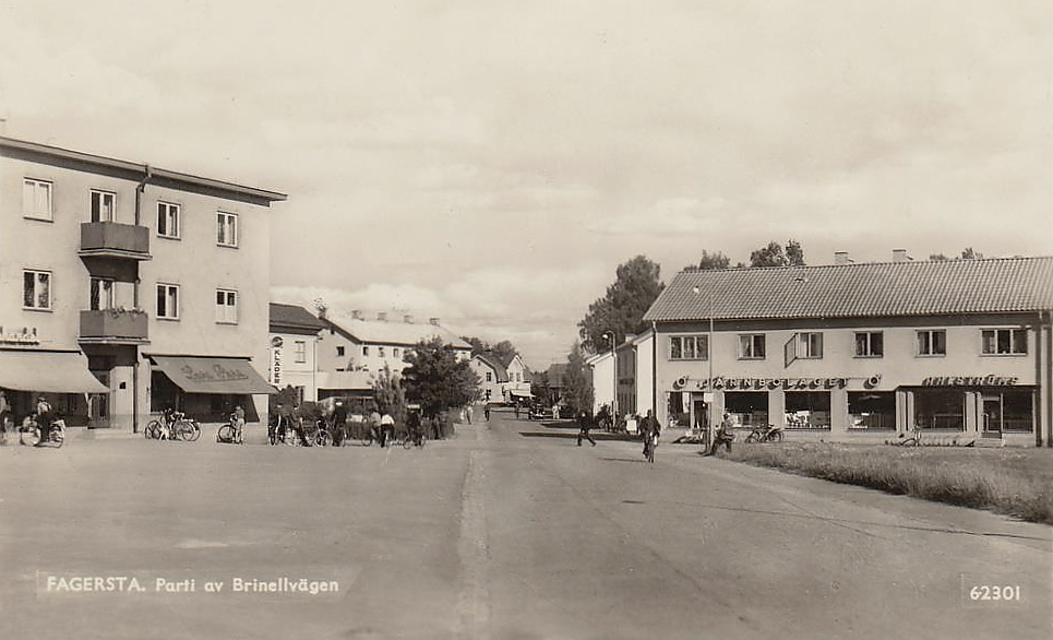 Fagersta Parti av Brinellvägen 1948