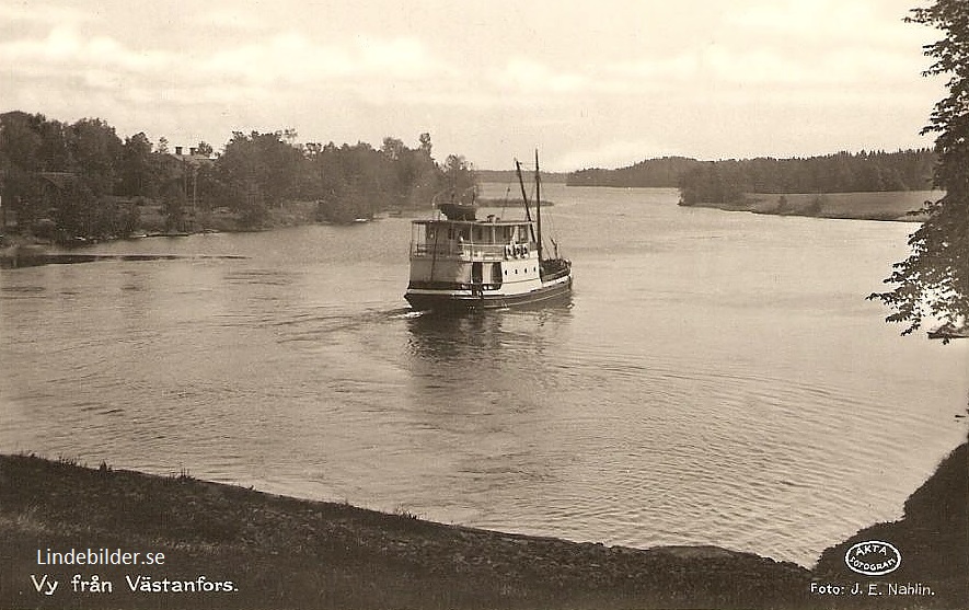Fagersta, Vy från Västanfors 1935