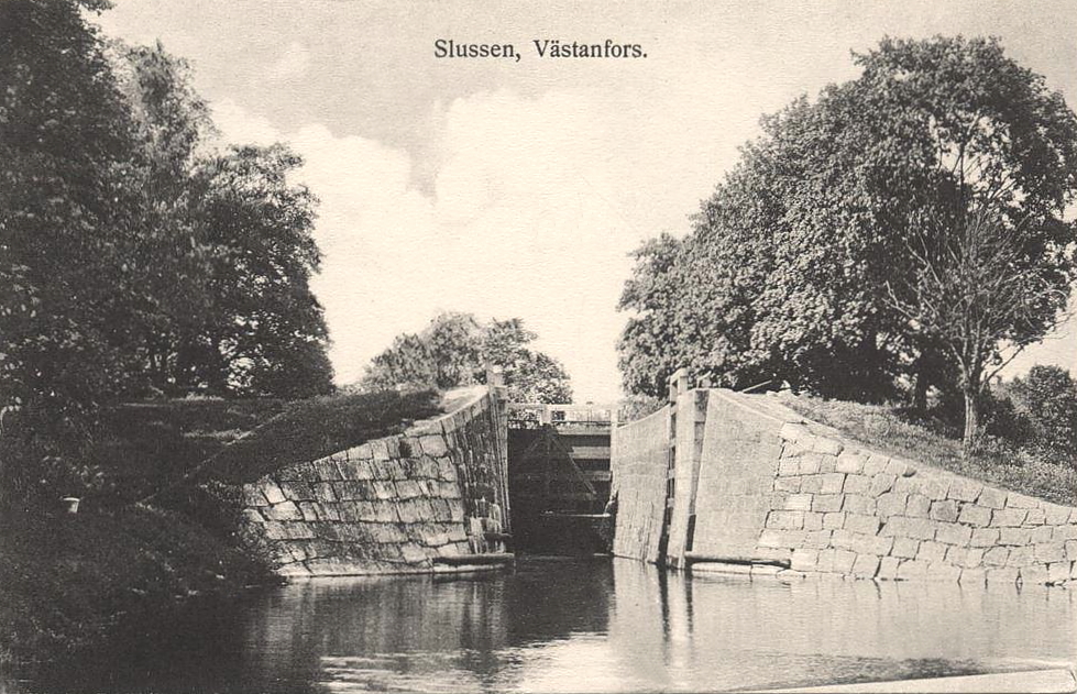 Fagersta, Slussen Västanfors 1914