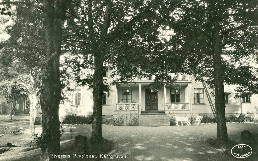 Norberg, Elvgrens Pensionat, Kärrgruvan 1932