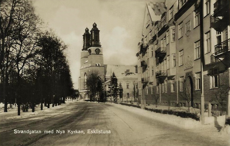 Eskilstuna, Strandgatan med Nya Kyrkan